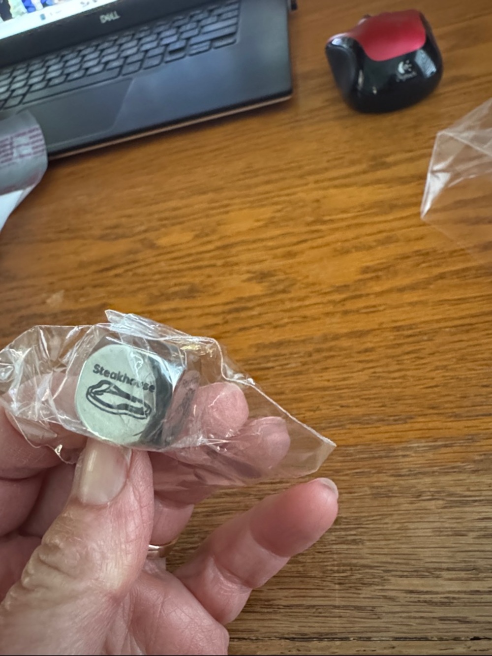 Cube with food emblems on all sides